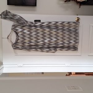 Silver Metallic Cocktail Dress, Never Worn